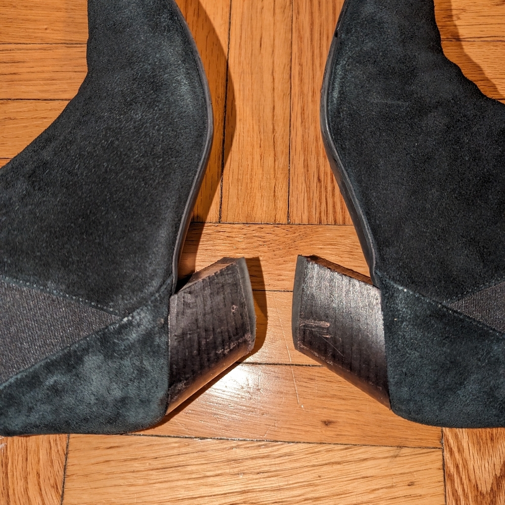 Aquatalia Fabrizia Black Suede Ankle Bootie - Picture 6 of 8
